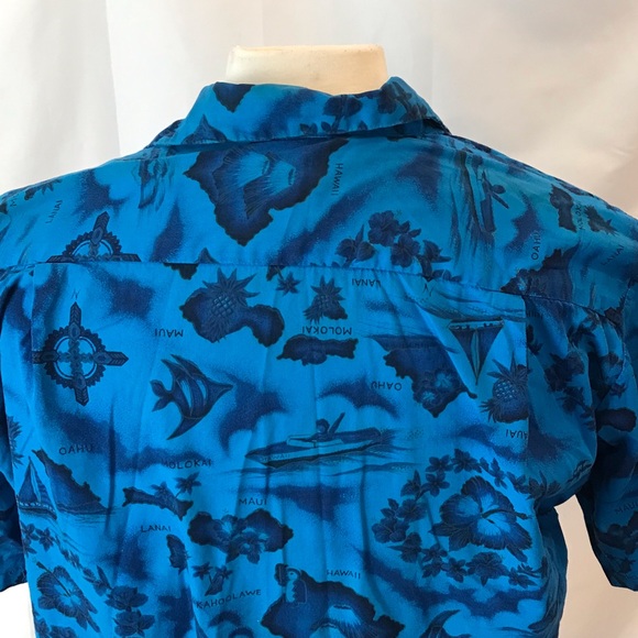 Vintage 1950’s Ui- Maikai Hawaiian shirt sz L - Picture 3 of 4